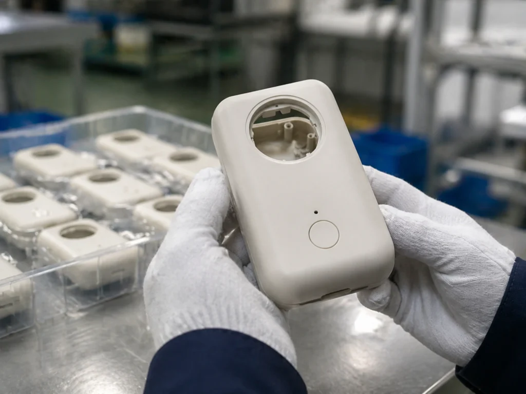 CMM inspection of ABS consumer product housing for dimensional accuracy