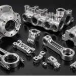 Automotive metal CNC machined parts for vehicle components and mechanical assemblies