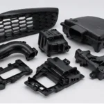 Automotive plastic injection molded parts including housings brackets ducts and covers