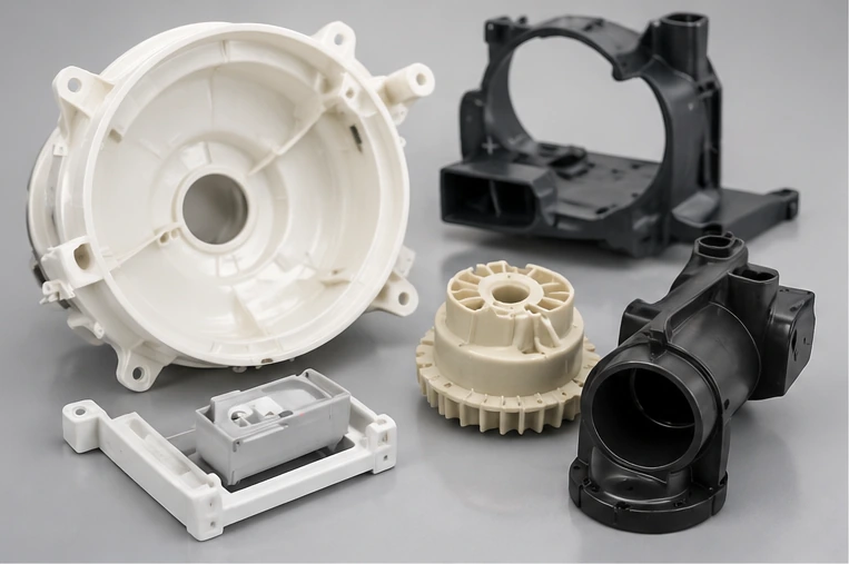 Home appliance plastic housing parts for custom injection molding and CNC machining