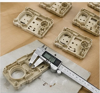 Key dimension inspection for injection molded plastic functional part