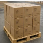 Cartons of injection molded plastic parts ready for shipment
