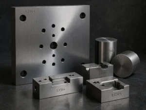 Machined 1.2344 mold steel components for die casting and injection molds