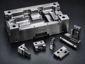 Precision machined 1.2344 mold steel tooling components