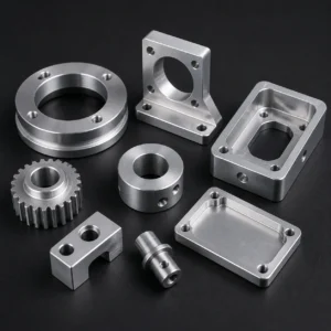Assorted precision machined aluminum alloy parts and components