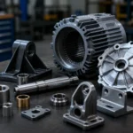 Machined motor housings and mechanical components for industrial applications