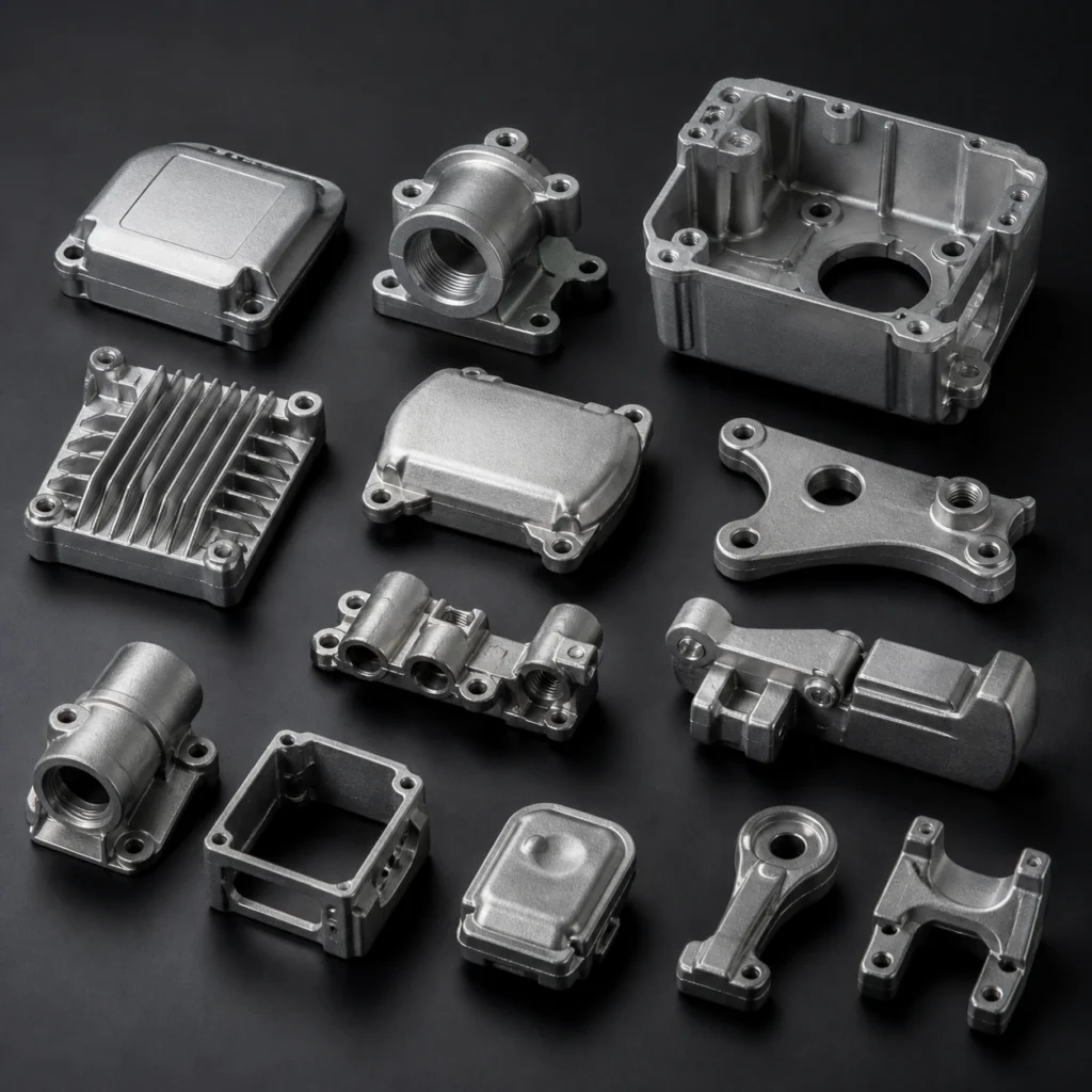 Assorted zinc alloy die cast parts for custom manufacturing