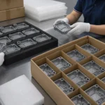 Zinc alloy die cast electronic components packed in carton dividers