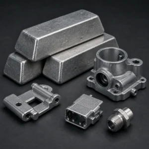 Zinc alloy ingots and finished die cast components