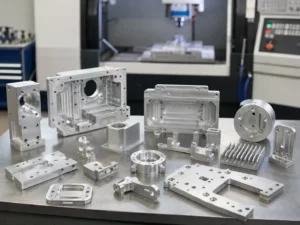 Custom CNC milled parts including aluminum housings brackets plates and fixtures