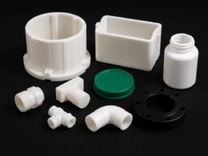 HDPE molded pipe fittings containers and polyethylene plastic components