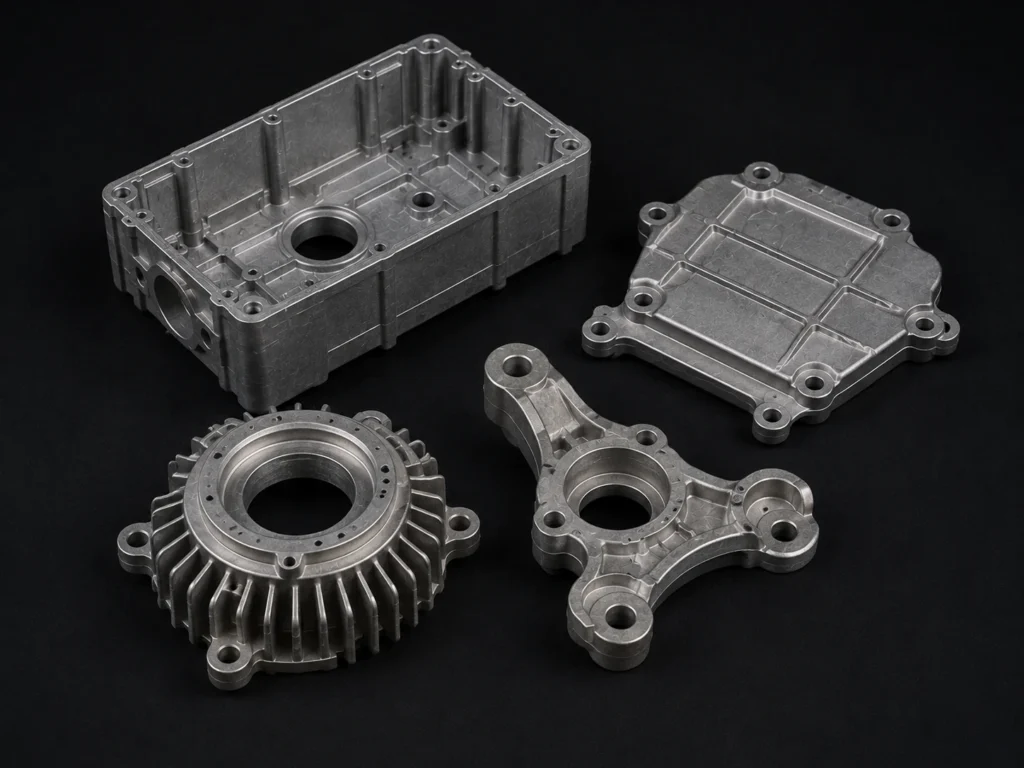 Magnesium die cast housing parts for lightweight metal components