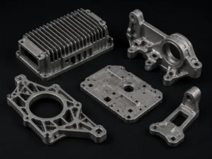 Magnesium alloy heat sink and structural die casting parts