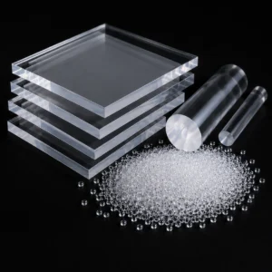 PMMA acrylic material sheets rods and pellets for custom transparent plastic parts