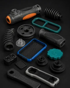 TPU and TPE soft-touch grips and rubber-like molded components
